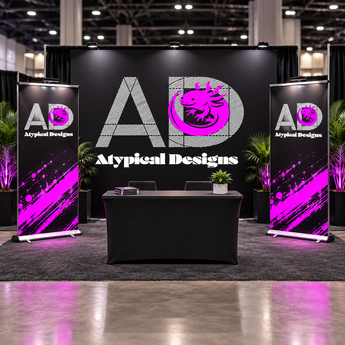 Atypical Designs exhibit collection sample