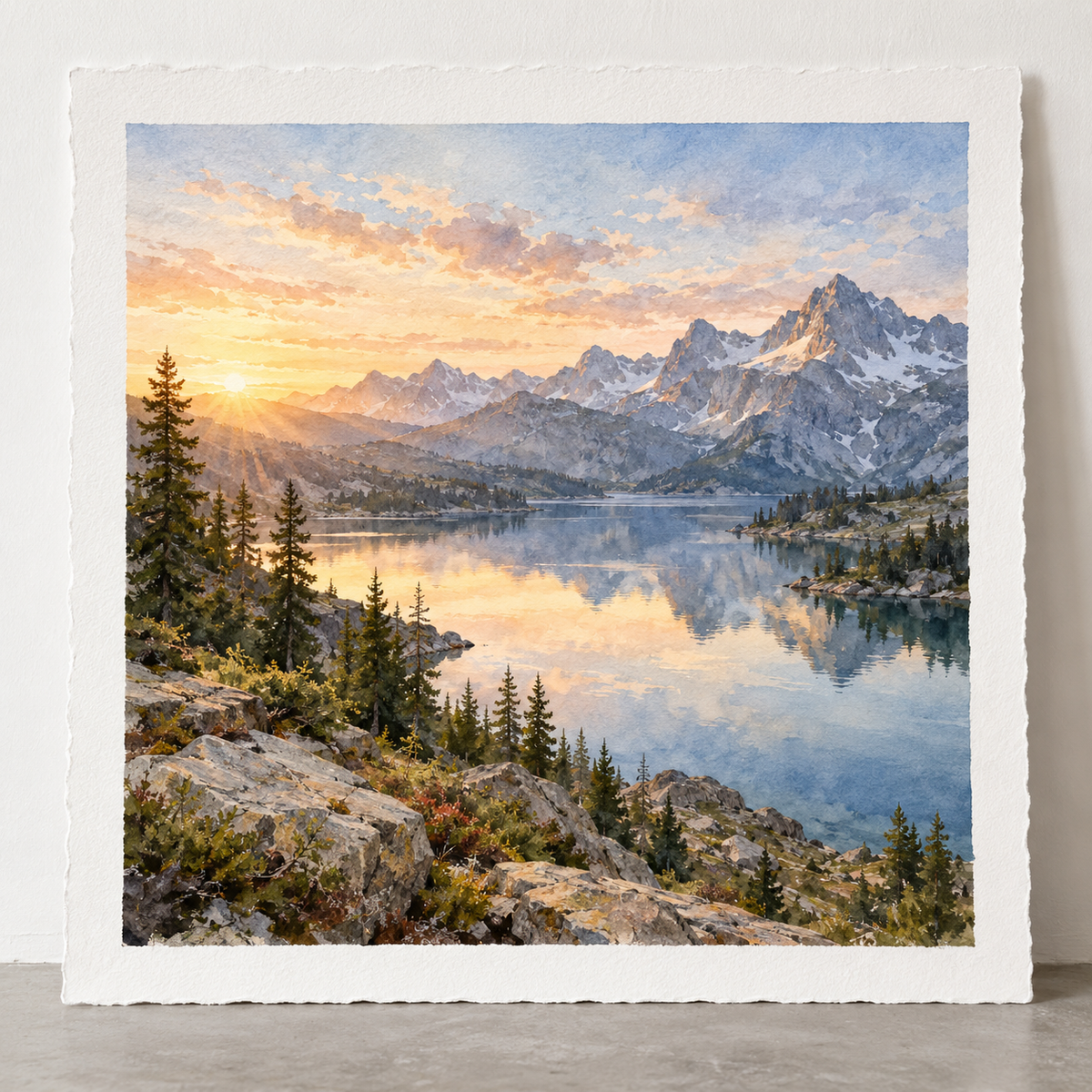 Example of fineart product with sample artwork