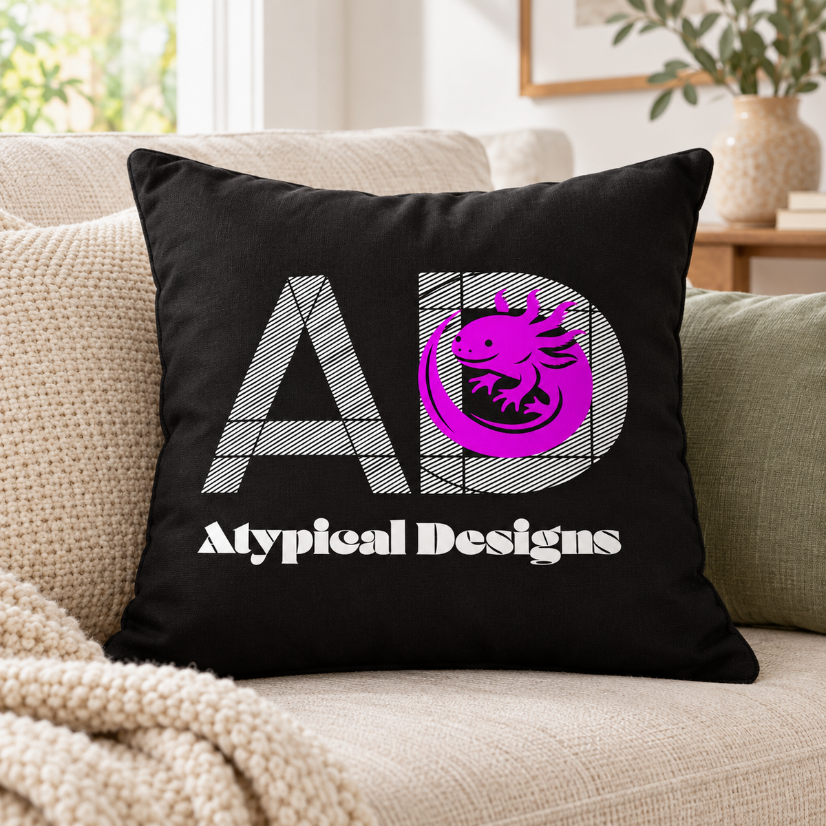Example of home product with sample artwork