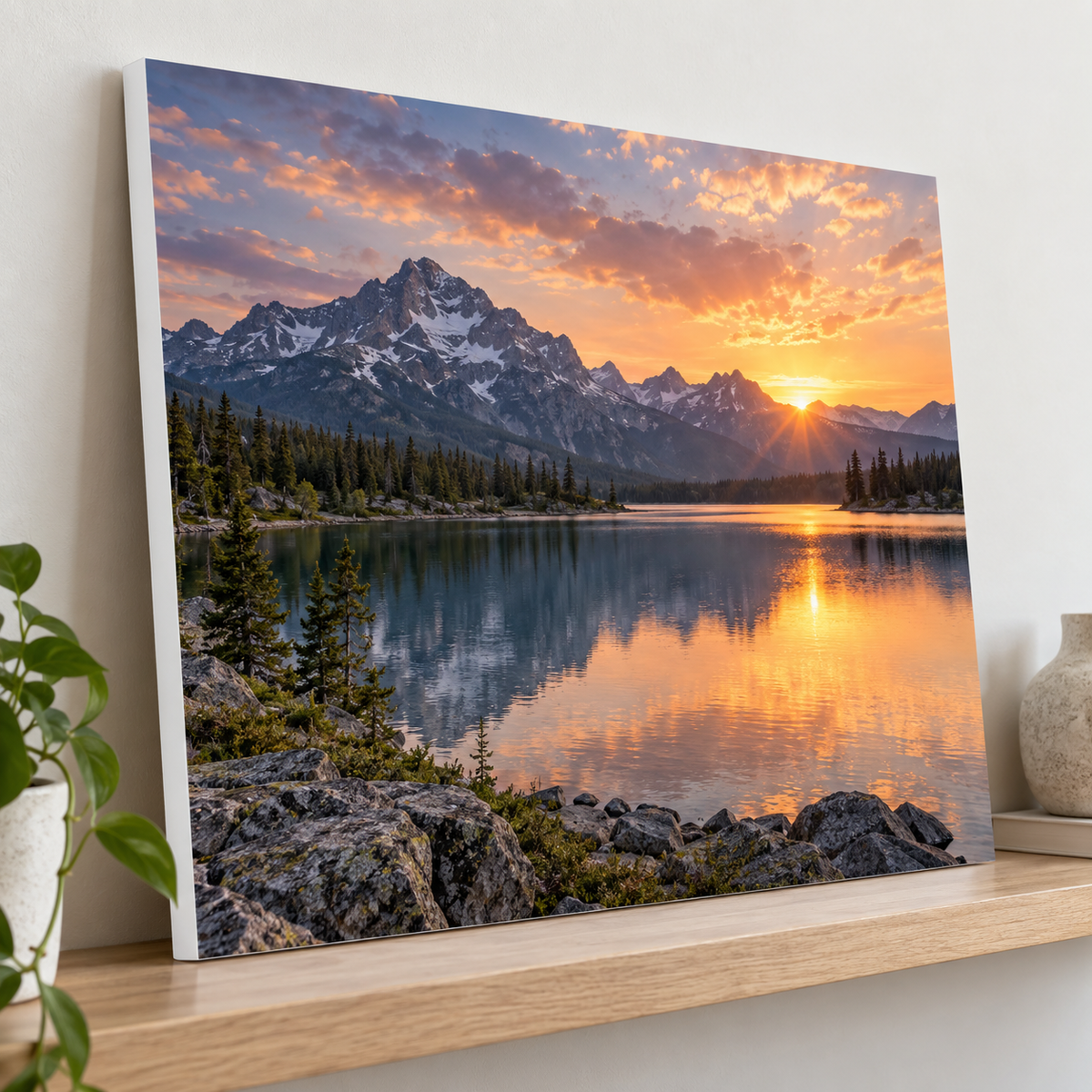 Example of mounted product with sample artwork